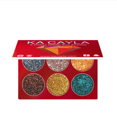 Paleta de Sombras de Ojos con Lentejuelas de Diamante - 6 Colores - Image 5