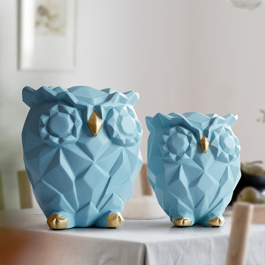 Búhos de Resina Decorativos