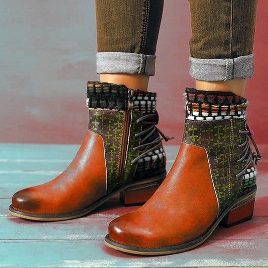 Botas Medianas Bicolor para Mujer - Image 13