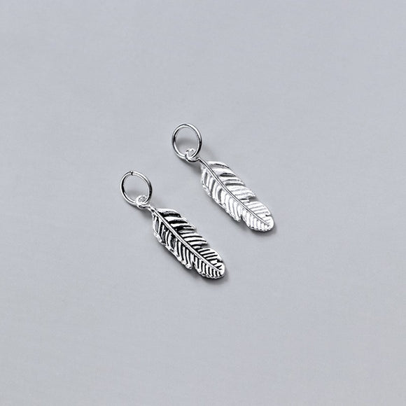 Dije de Pluma Artesanal para Joyería DIY