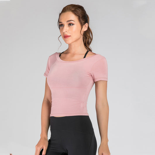 Blusa Deportiva Corta para Fitness - Image 4
