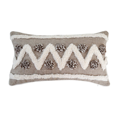 Almohada de Cintura Acolchada en Algodón y Lino para Sofá y Cama - Image 10