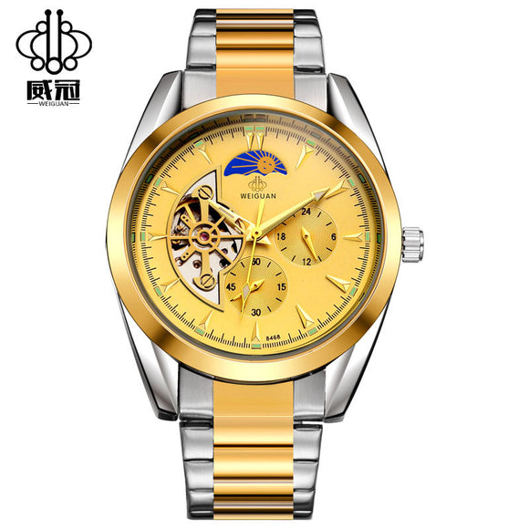Reloj Automático Wei Guan - Diseño Moderno con Función Lunar para Hombre