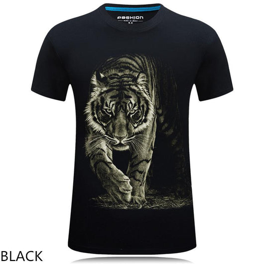 Playera Casual Estampado Animal 3D Personalizada Talla Grande Hombre - Image 22