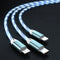 Cable LED Sincronizado 3 en 1 para Carga Rápida