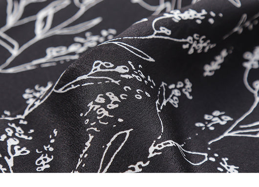 Blusa de Seda Estampada Manga Larga para Mujer - Image 15