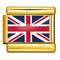 Dorado Background World Flag Photo Epoxy Italian Module Bracelet ICY0001GB UK