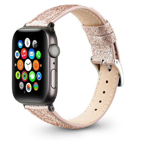 Correa de Cuero Brillante Compatible con Apple Watch