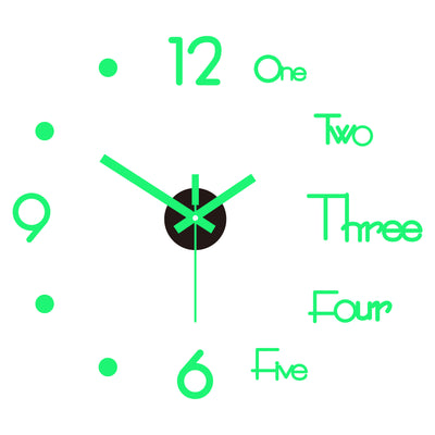 Reloj de Pared Digital Silencioso Nórdico - Adhesivo Decorativo Acrílico - Image 18