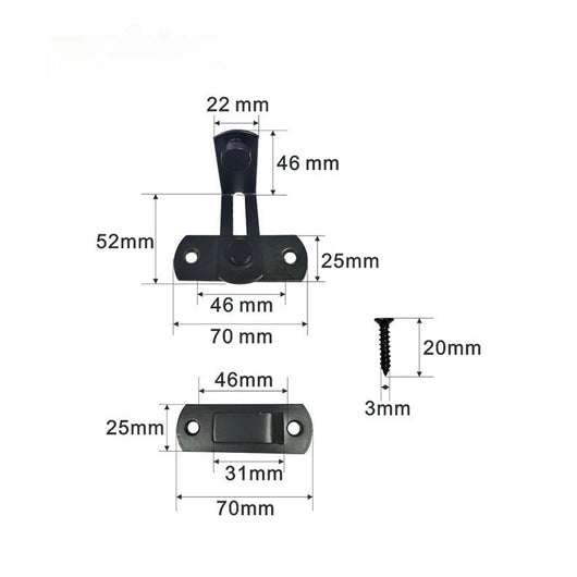 Cerradura de Puerta Corredera Acero Inoxidable - Seguridad Industrial Premium - Image 3