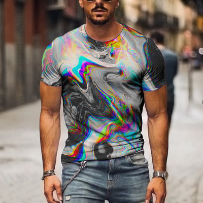 Playera Casual con Gráfico 3D para Hombre - Image 6