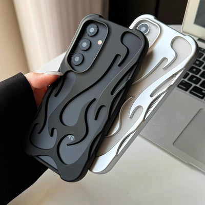 Funda Protectora S24 con Patrón Flame Hueco y Disipación de Calor - Image 4