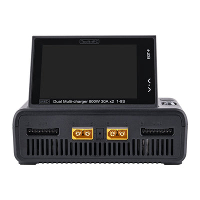 Cargador Dual M8D con Pantalla Táctil Color - Entrada de Alta Potencia para Drones - Image 2