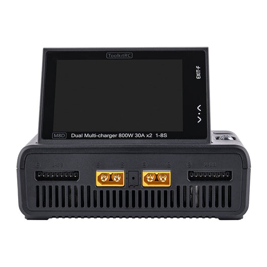 Cargador Dual M8D con Pantalla Táctil Color - Entrada de Alta Potencia para Drones - Image 2