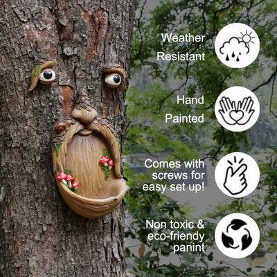 Decoración de Jardín Pascual con Árbol Hongo Sonriente - Image 2