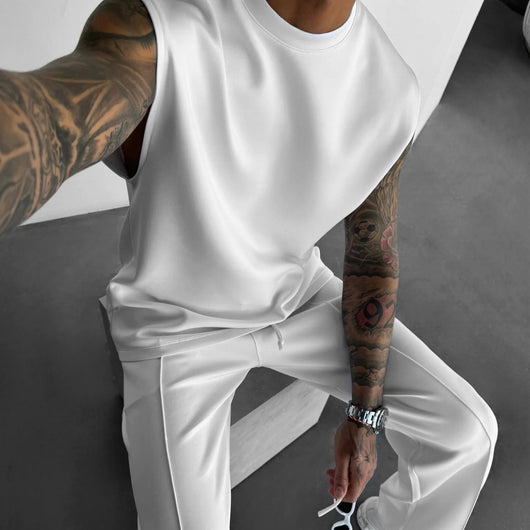 Traje de Verano para Hombre: Chaleco y Pantalón - Image 7