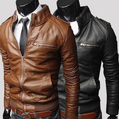 Chaqueta de Cuero Premium para Hombre - Otoño e Invierno - Image 2