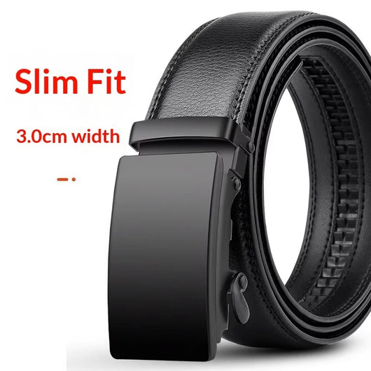 Cinturón de Cuero Genuino para Hombre con Hebilla Automática - Image 9