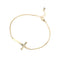 Colar com Pingente de Cruz Cristã Jesus Banhado a Ouro 18k 925 Prata Esterlina Sólida Feminino Joia da Moda Presente de Formatura para Meninas 3 Estilos
