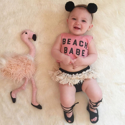 Conjunto Playero Beach Babe - Top Crop sin Mangas y Short Triangular con Flecos - Image 4
