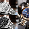 Reloj Deportivo Deportivo de Acero Inoxidable con Esfera Grande Estilo Europeo