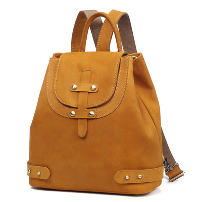 Mochila Retro para Mujer en Cuero Crazy Horse - Image 3