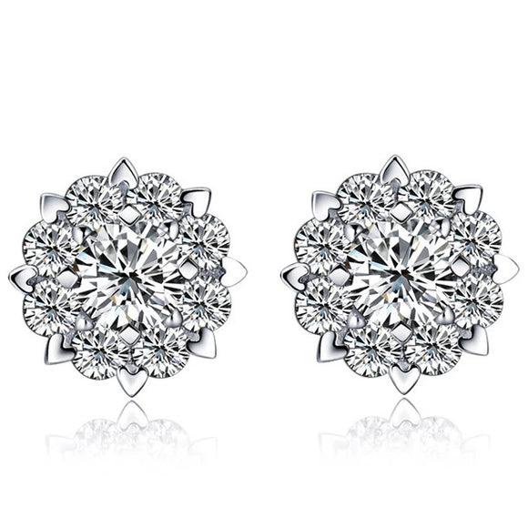 Aretes de Flores Coreanos para Mujer