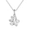 Pretty Paw Print Necklace Platinum
