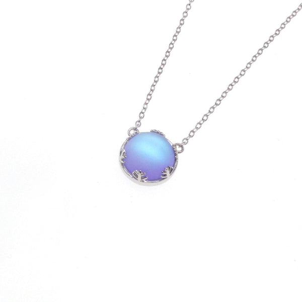 Collar de Plata 925 con Piedra Luna y Colgante Rama - Image 12