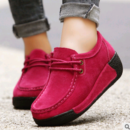 Zapatos Casuales de Cuero con Cordones y Suela Gruesa para Mujer - Image 39