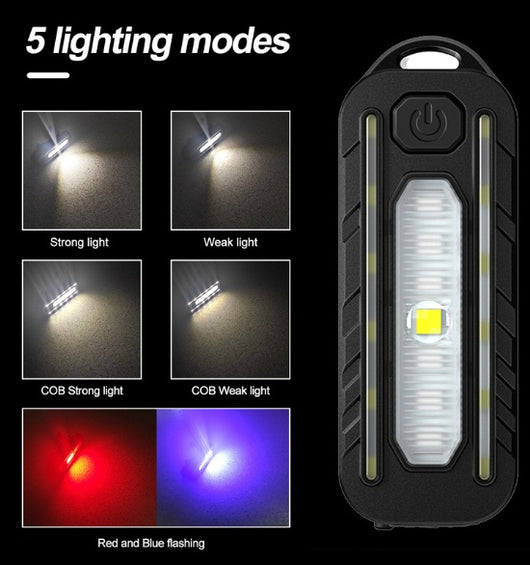 Luz Trasera de Advertencia USB-C para Bicicleta y Mochila - Image 6