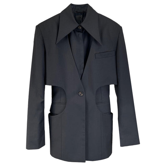 Conjunto de Dos Chaquetas Casuales con Diseño Hueco Moderno en la Cintura