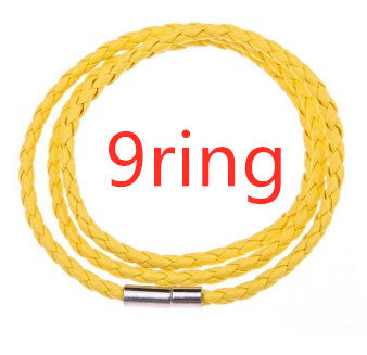 Pulsera de Cuero Trenzado Personalizada para Hombre con Nombre y Acero Inoxidable - Image 84