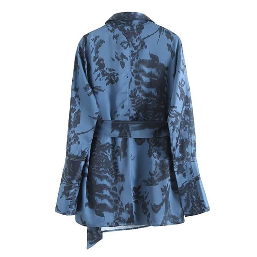 Blusa Manga Larga Estampada con Control de Cintura - Image 4