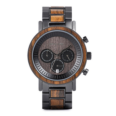 Reloj de Cuarzo con Caja de Madera Natural - Image 9