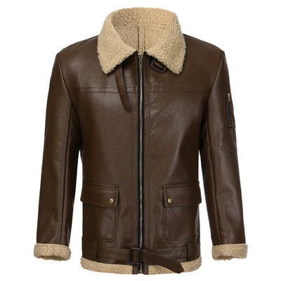 Chaqueta de Piel Sintética con Personalidad para Hombre - Image 18