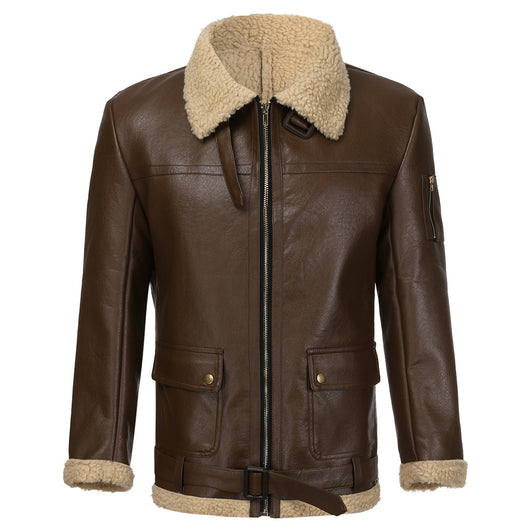 Chaqueta de Piel Sintética con Personalidad para Hombre - Image 18