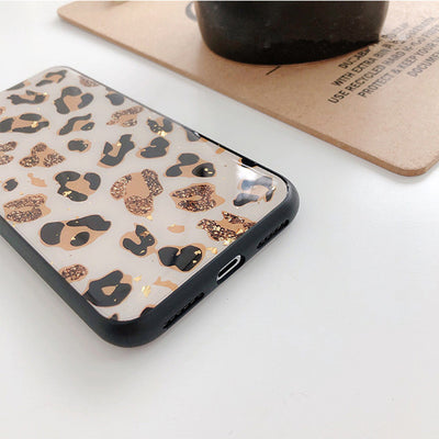 Funda iPhone con Diseño Leopardo Dorado Compatible con Apple - Image 3