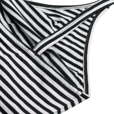 Vestido Rayado con Tirantes Abierto en la Espalda para Mujer - Image 17