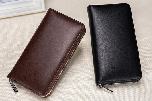 Billetera Larga de Cuero Genuino para Hombre con Protección RFID y 36 Compartimentos - Image 8