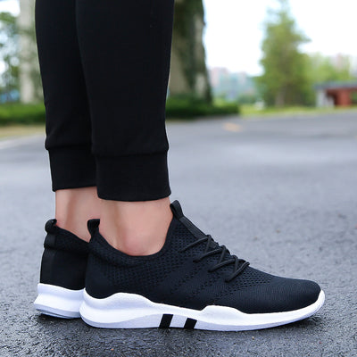 Zapatillas Deportivas Tejidas Coreanas Transpirables para Hombre - Image 5