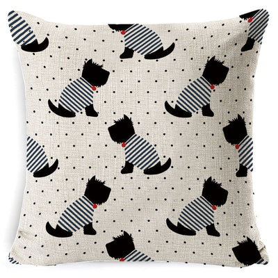 Funda de Almohada Vintage Perros Algodón 45x45 - Image 3