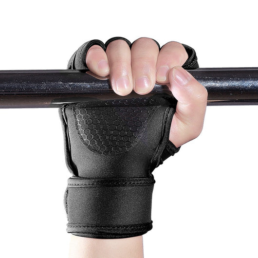 Guantes de Levantamiento de Pesas Antideslizantes de Medio Dedo - Image 2