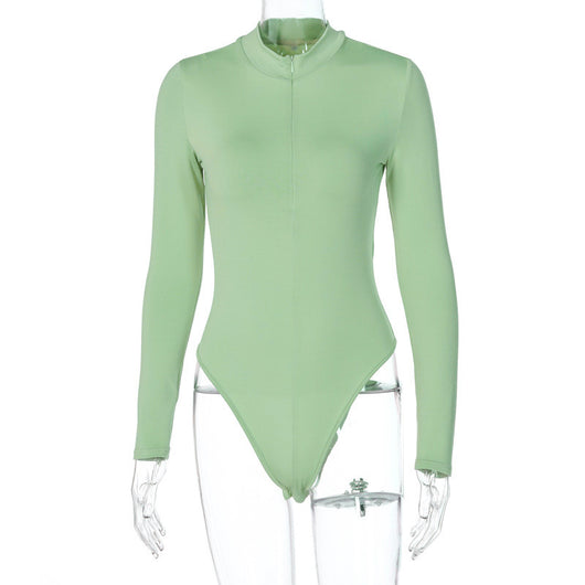 Jumpsuit Ajustado de Manga Larga con Cierre para Mujer - Image 17