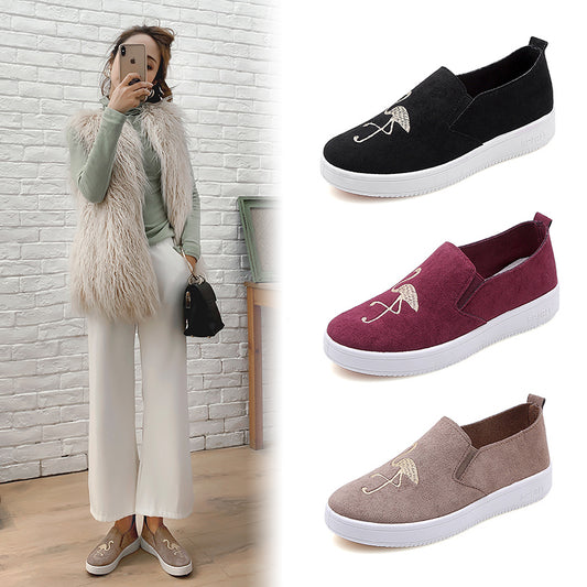 Mocasines de Lona Lovebird para Estudiantes - Comodidad de Otoño