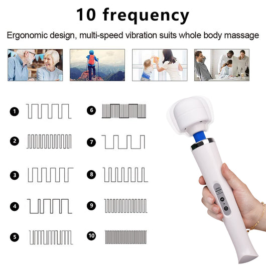 Masajeador de Pulso USB con 10 Modos de Vibración Intenso - Image 7