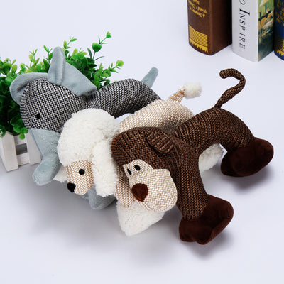 Juguete Sonoro de Peluche Resistente y Seguro para Mascotas