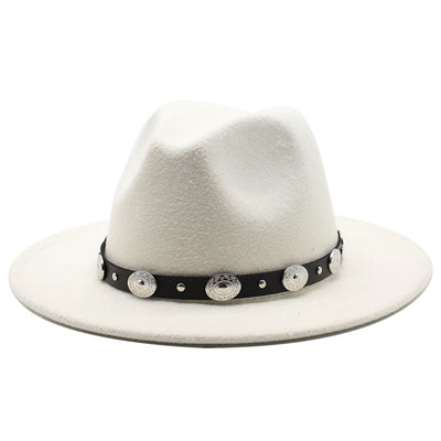 Sombrero de Copa Retro con Cinturón Metálico Unisex - Estilo Jazz Vintage - Image 15
