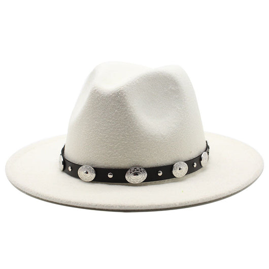 Sombrero de Copa Retro con Cinturón Metálico Unisex - Estilo Jazz Vintage - Image 15