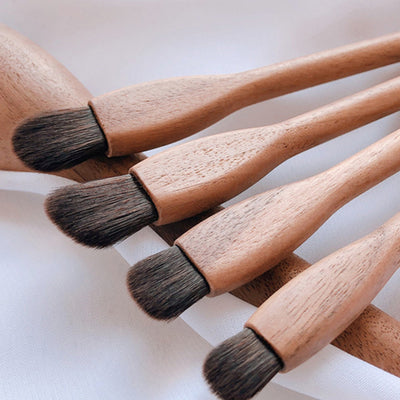 Brocha de Maquillaje con Fibra de Nogal